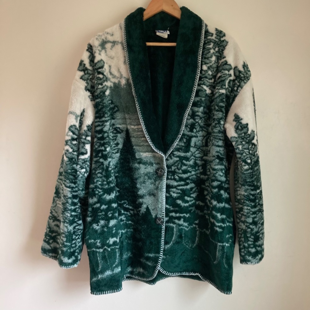 Green Forest Pattern Men's Jacket